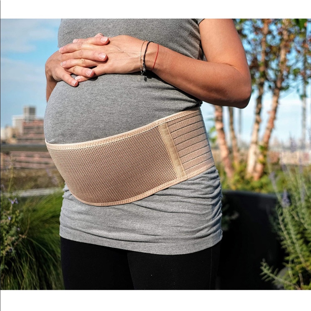 Jill and Joey maternity support band